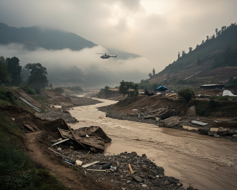 Nepal Flood Search Scene
