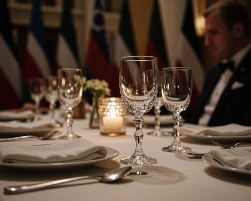 Diplomatic Dinner Atmosphere