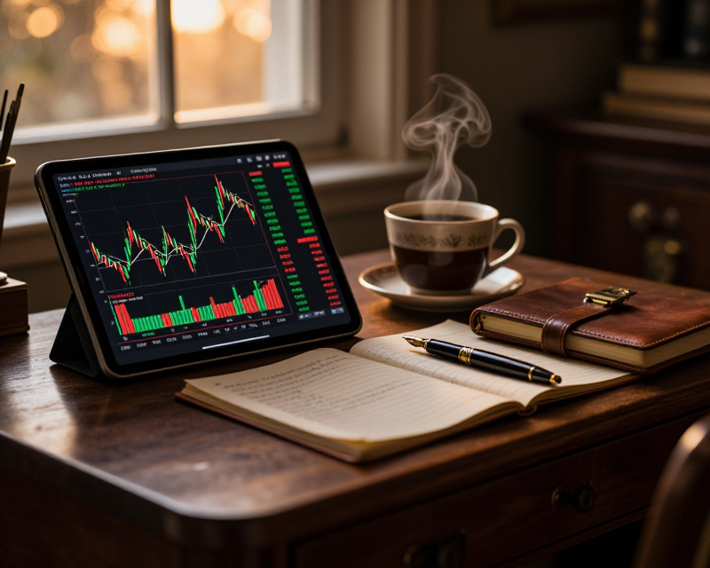Contemplative Financial Atmosphere