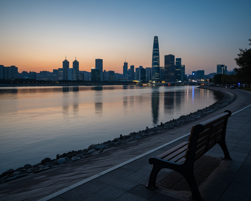 Hangang Park Night Scene