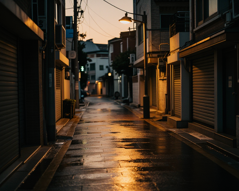 Reflective Urban Twilight