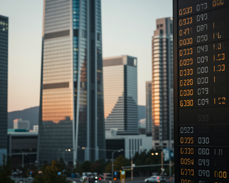Seoul Financial District Morning