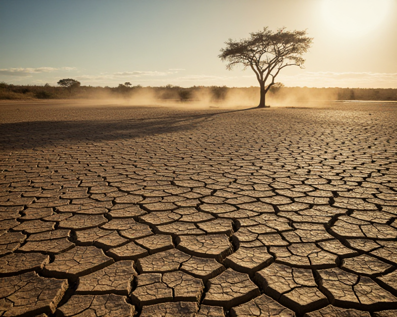 Drought-stricken landscape in Honduras
