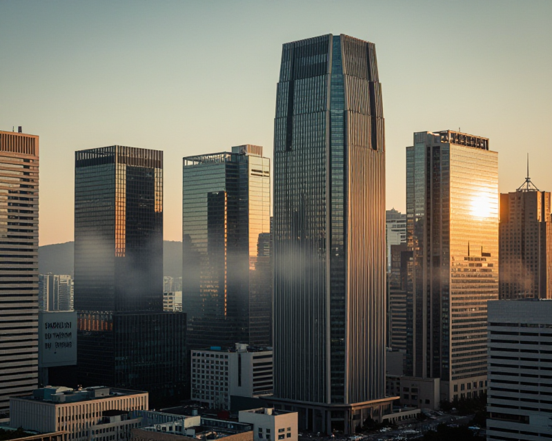Seoul Financial District Sunrise