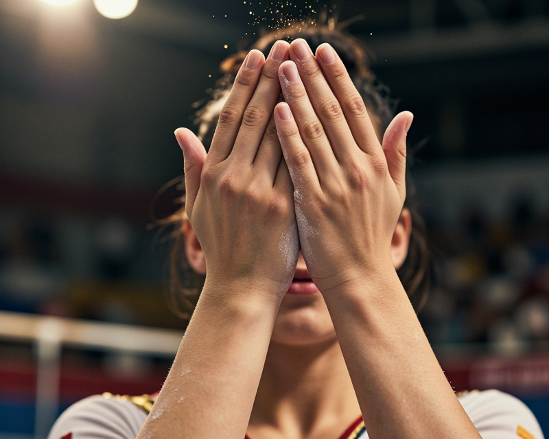 Gymnast Victory Moment